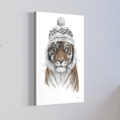 Tigre con gorro